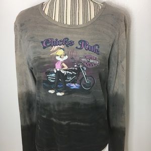 Vintage Harley Davidson Bunny Top